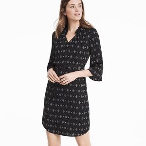 WHBM soft printed shirt dress